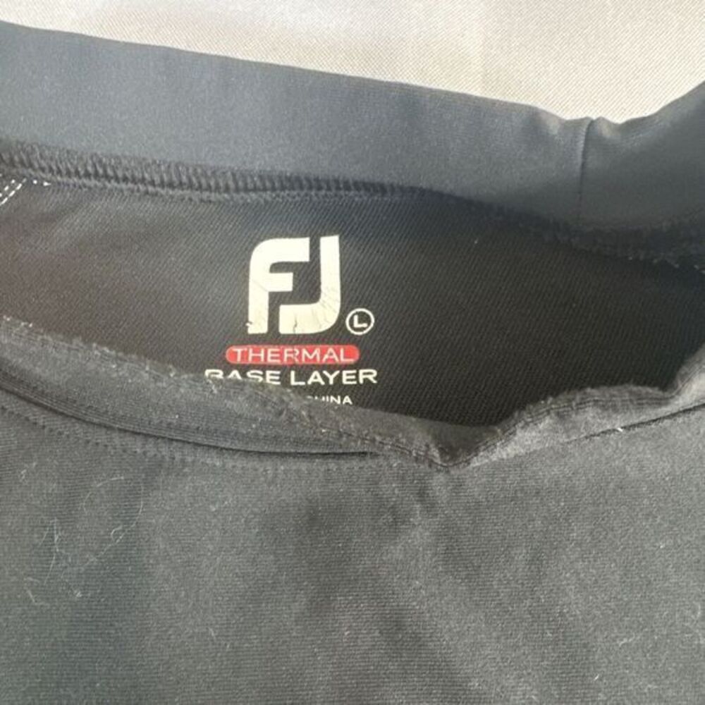 FootJoy FJ Thermal Base Layer Men's Large Black Pullover Raglan Sleeve Golf - Picture 3 of 9